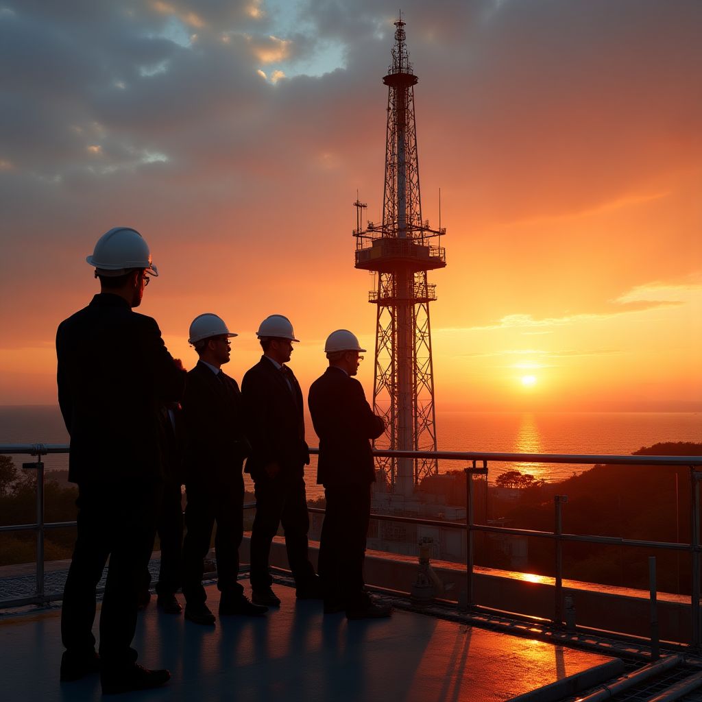Equipo de PetroInvert en plataforma petrolera en Argentina